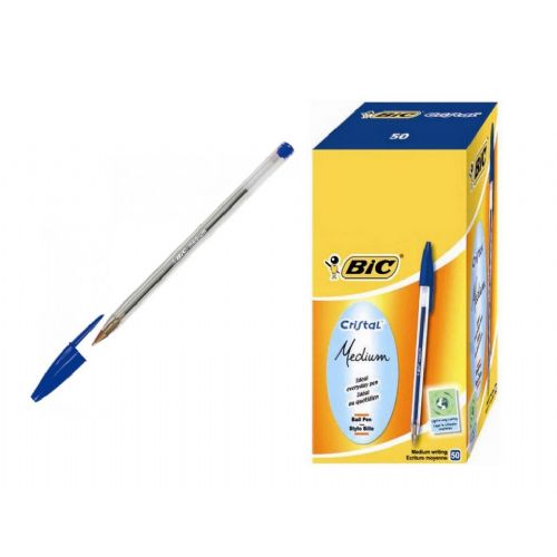 PENNE SF BIC CRISTAL BLU 50PZ